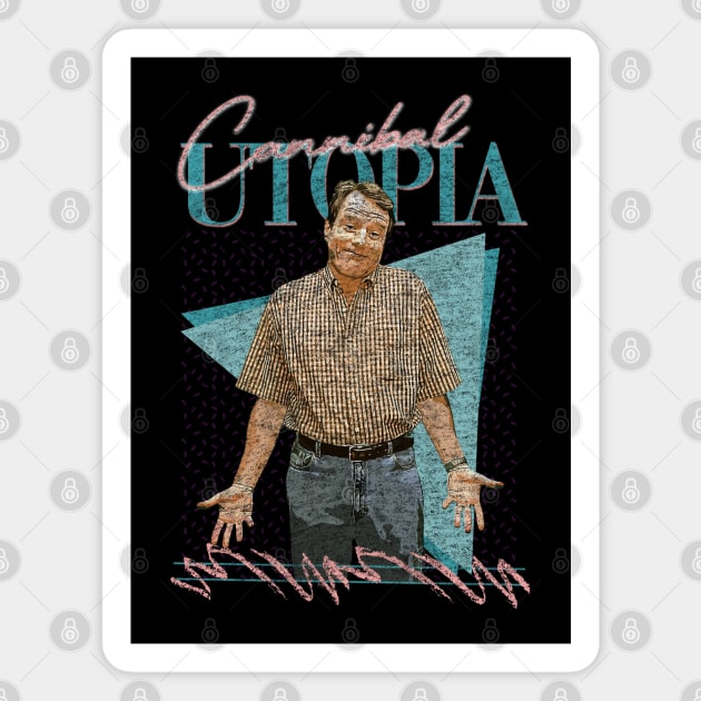 Cannibal Utopia /// 90s Styled Aesthetic Fan Design Magnet by Tv Moments